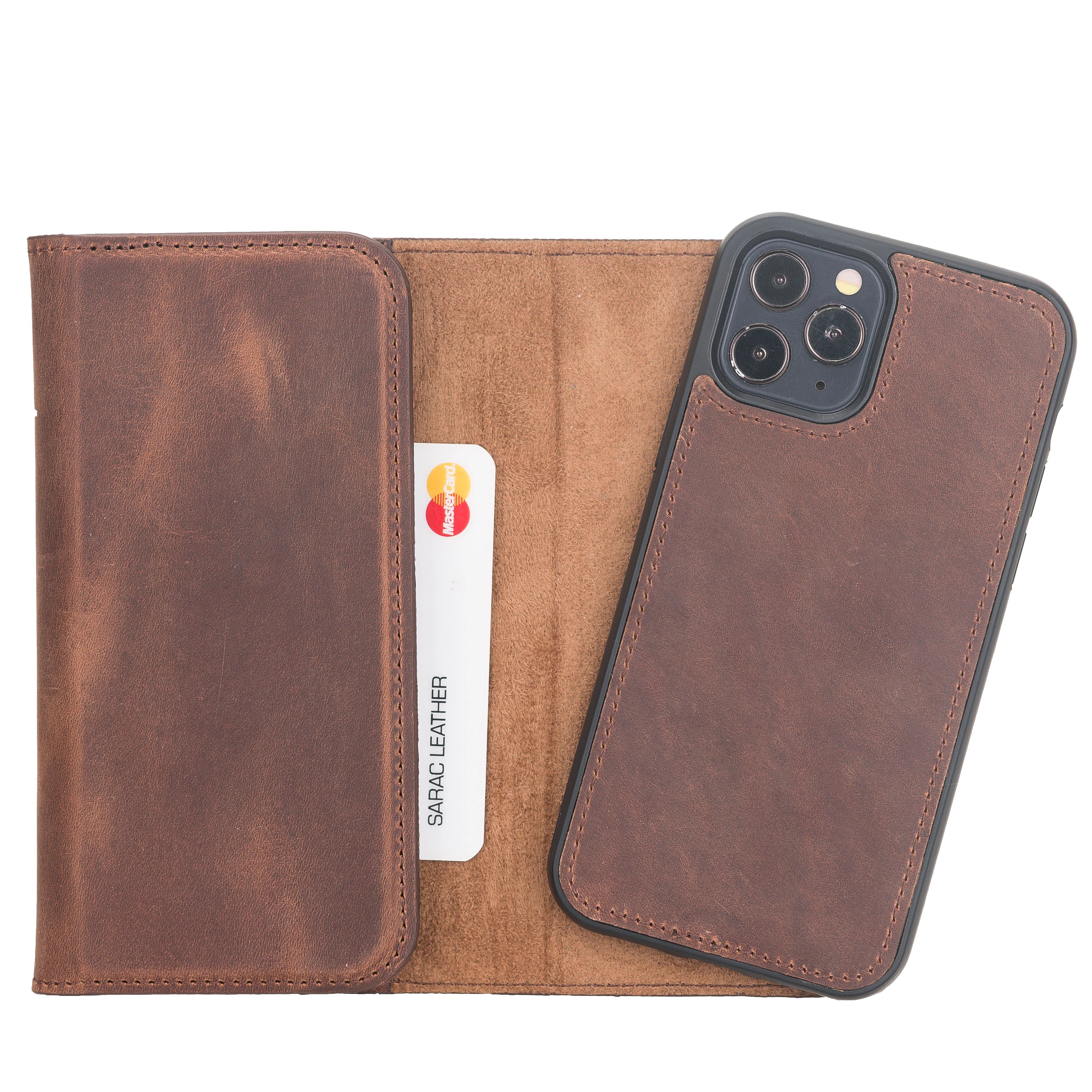 Santa iPhone 12 Pro Leather Detachable Wallet Case