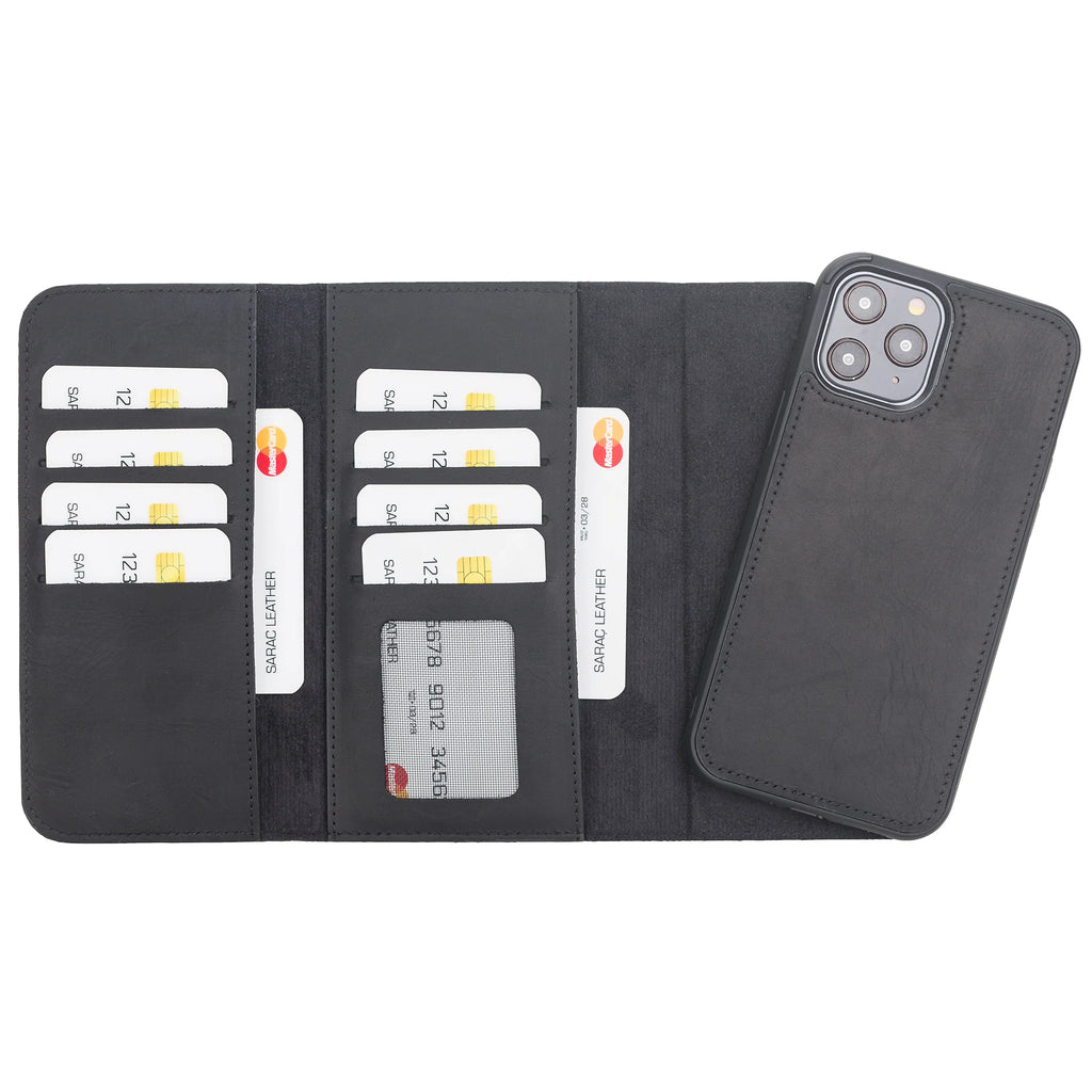 Santa iPhone 12 Pro Leather Detachable Wallet Case