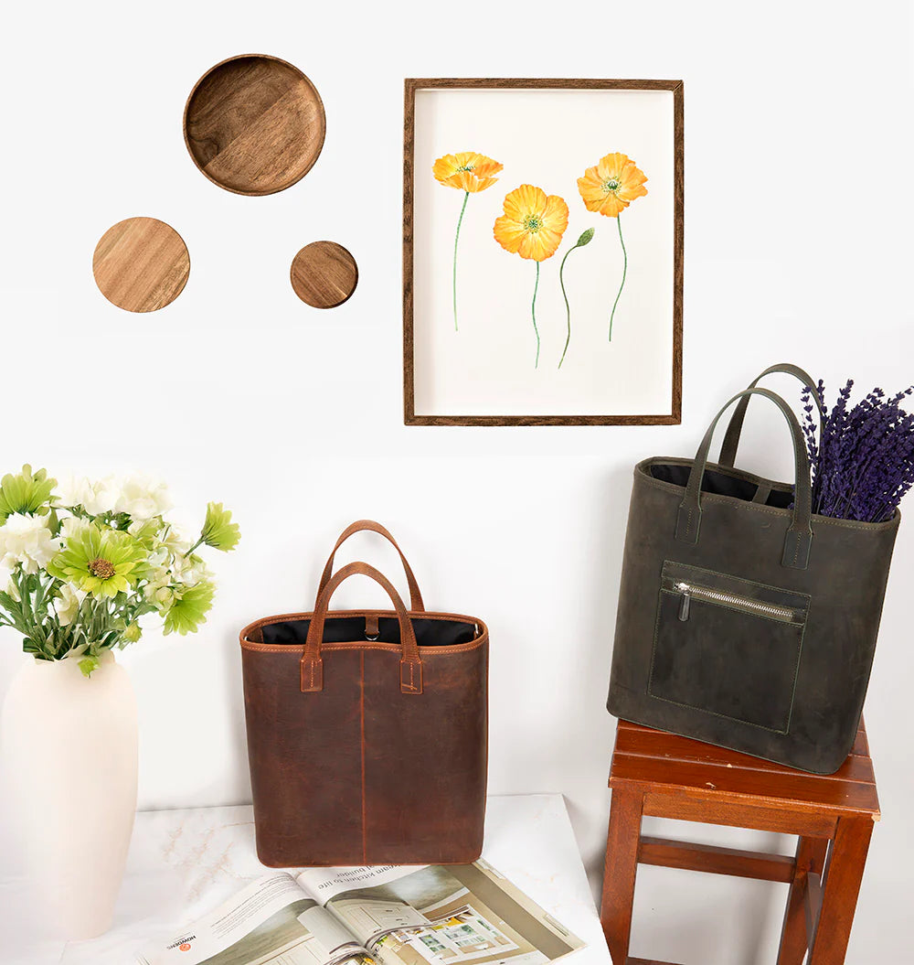 Valliro Leather Tote Bag