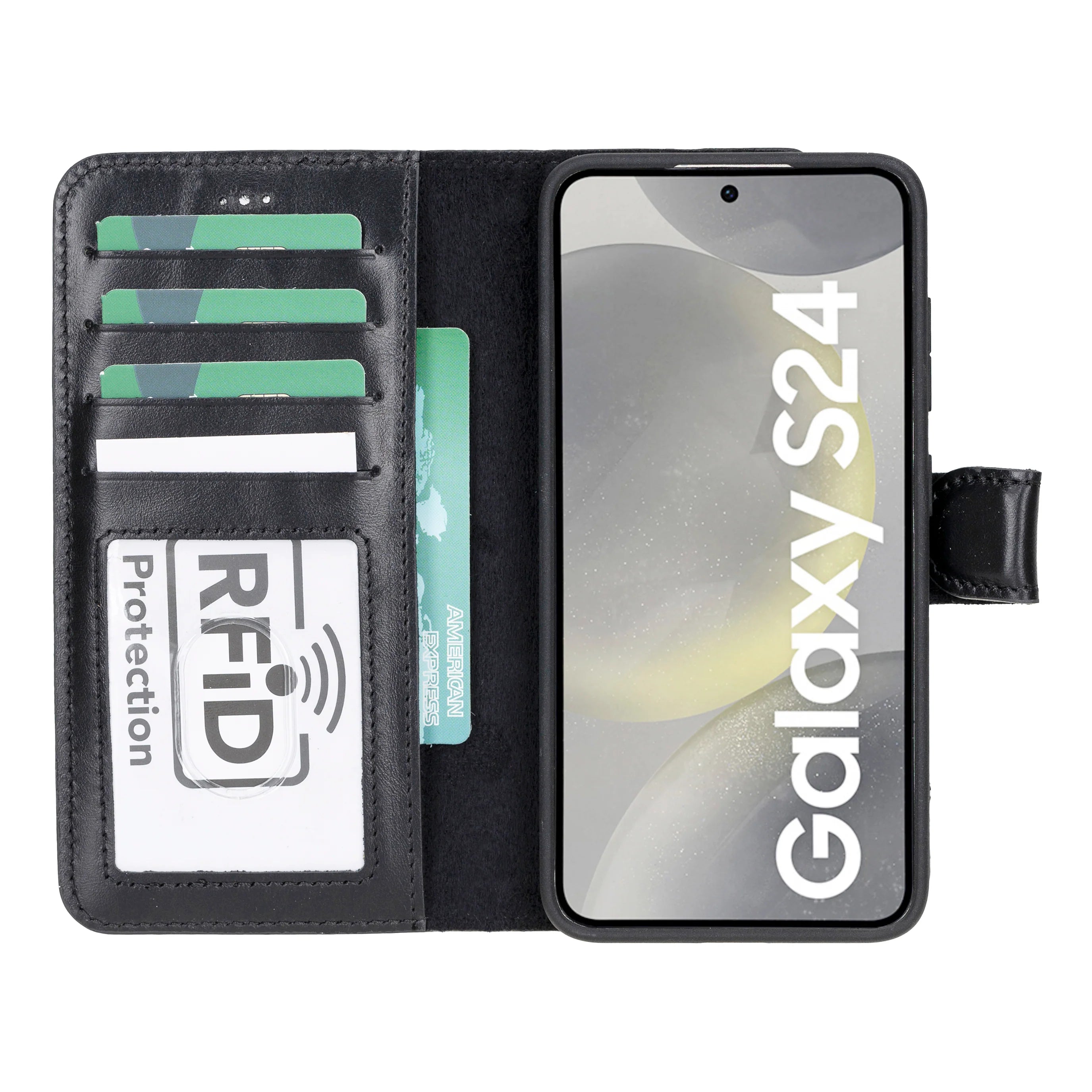 Magic Samsung Galaxy S24 Leather Detachable Wallet Case