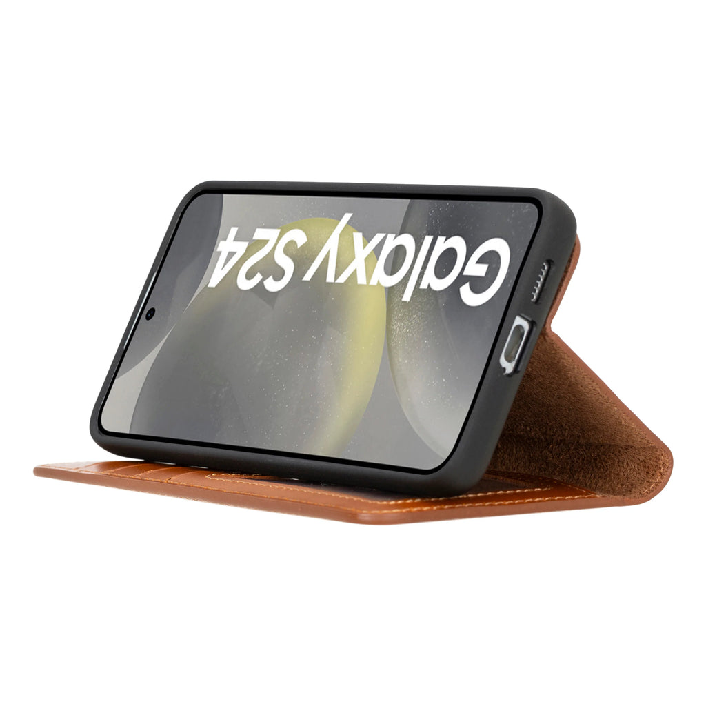 Magic Samsung Galaxy S24 Leather Detachable Wallet Case