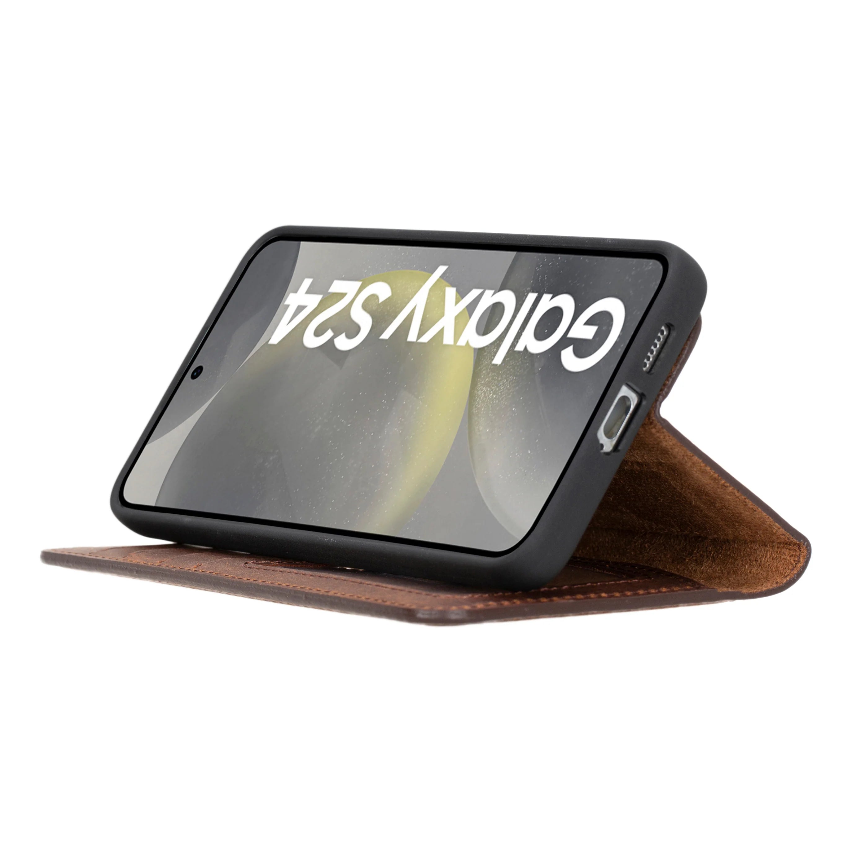 Magic Samsung Galaxy S24 Ultra Leather Detachable Wallet Case