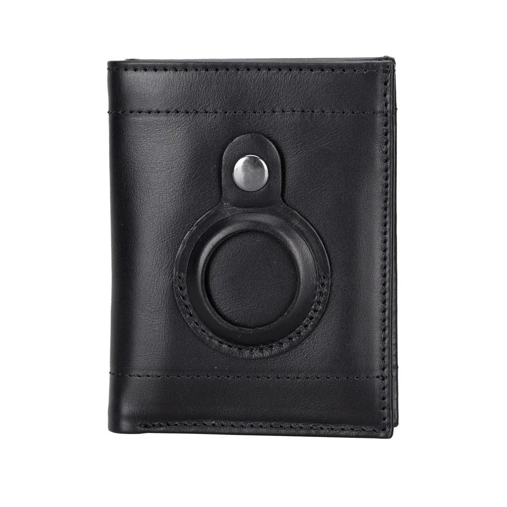 Airmaka Leather Card Holder With Airtag Slot