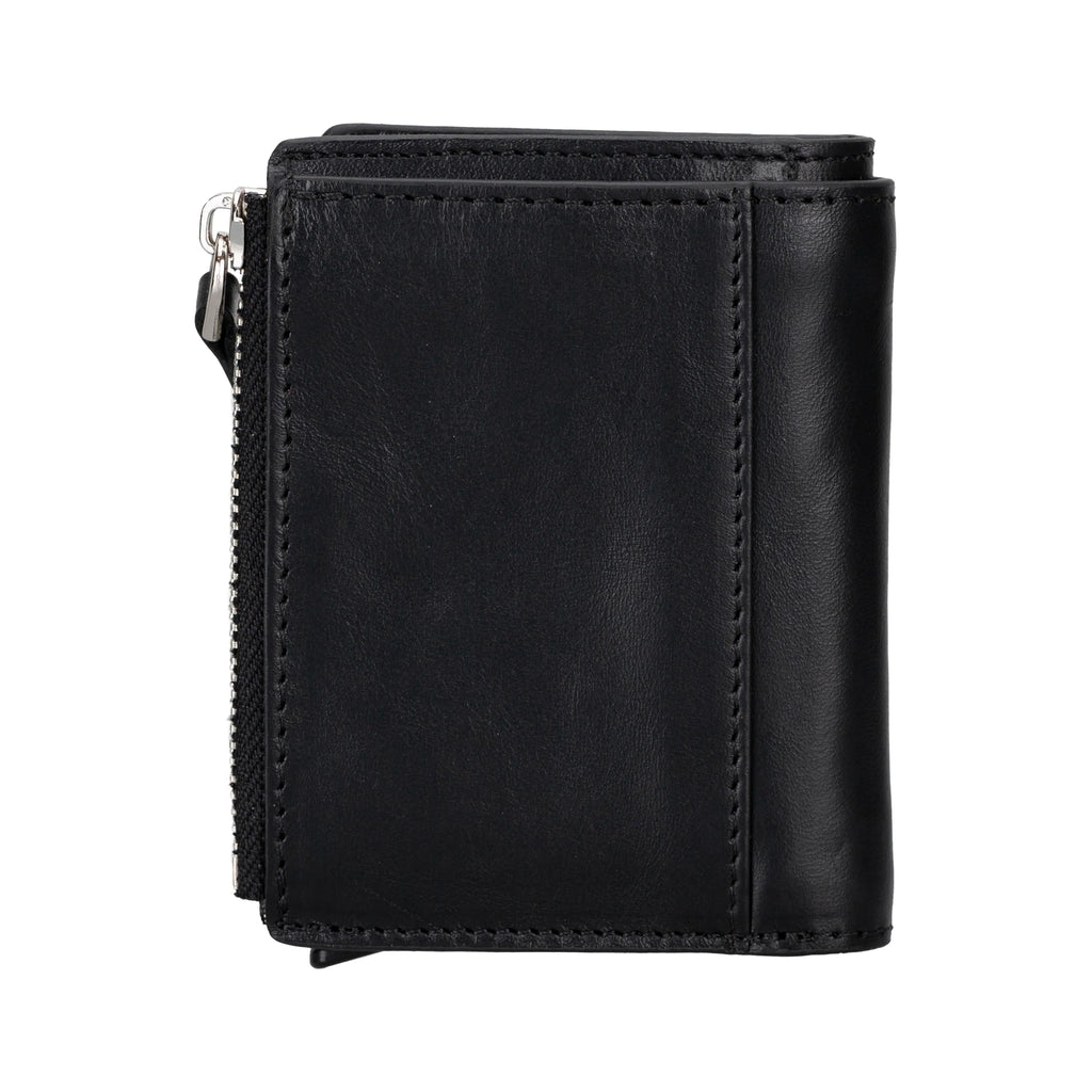 Leather Zip Mechanical Card Holder