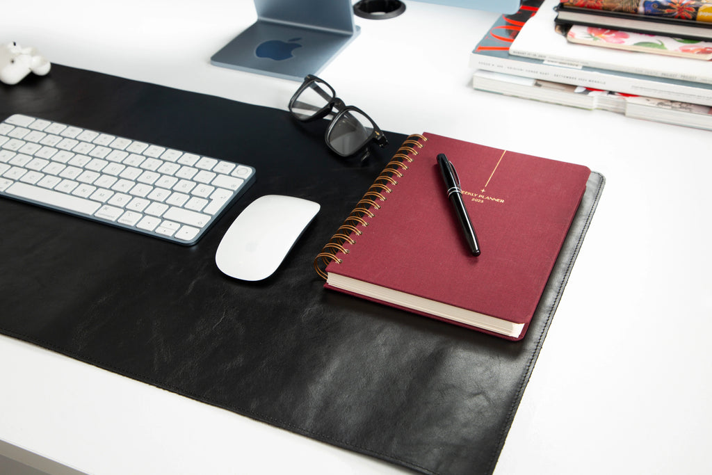Natural Leather Desk Mat Medium