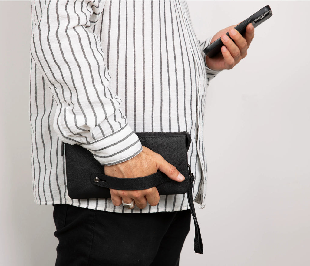 Prestige Leather Clutch Bag