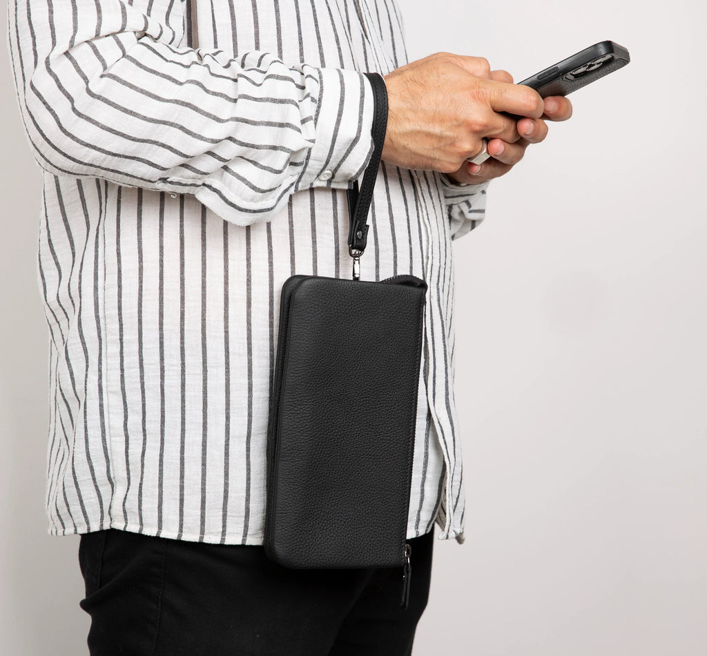 Prestige Leather Clutch Bag