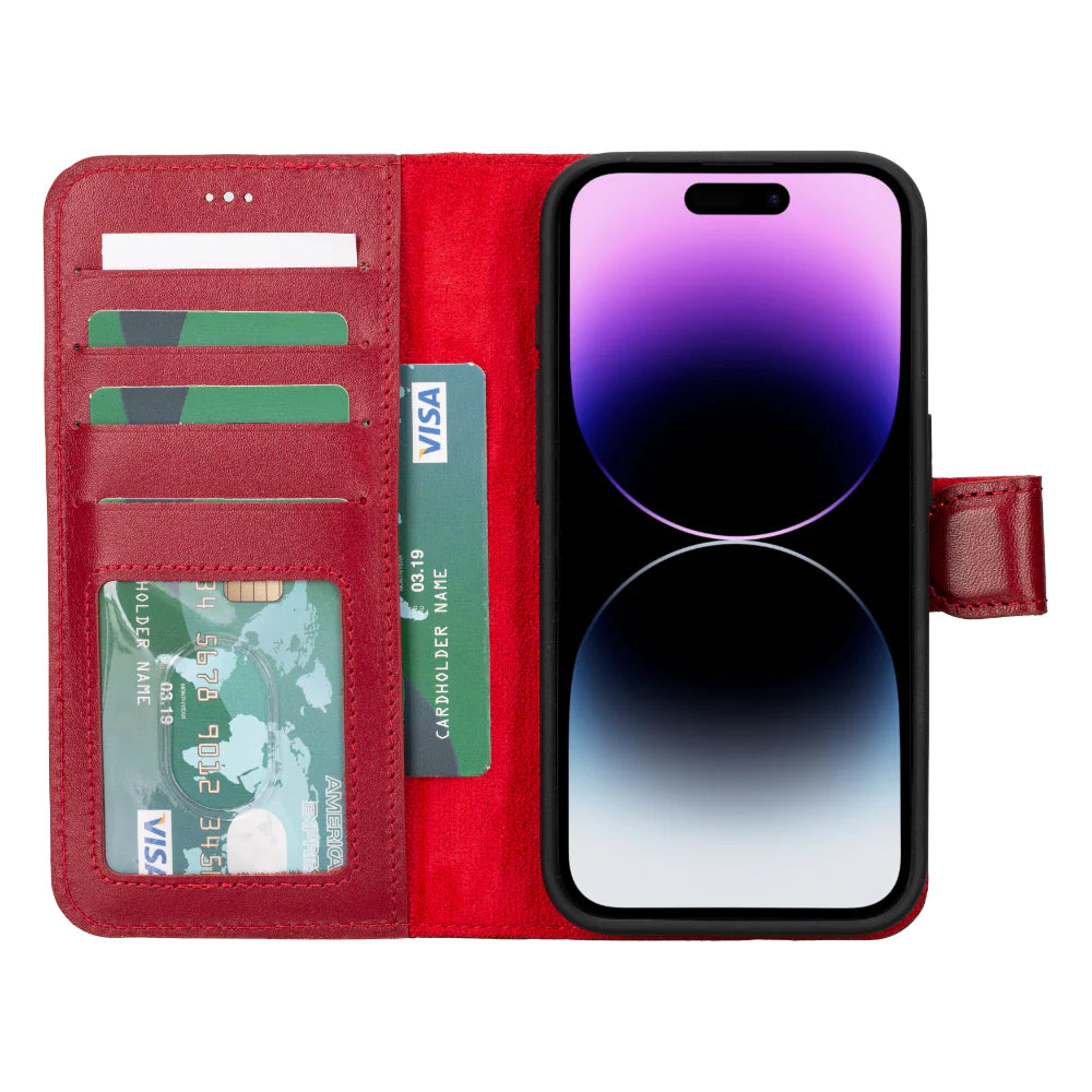 Magic iPhone 16 Pro Detachable Leather Wallet Case