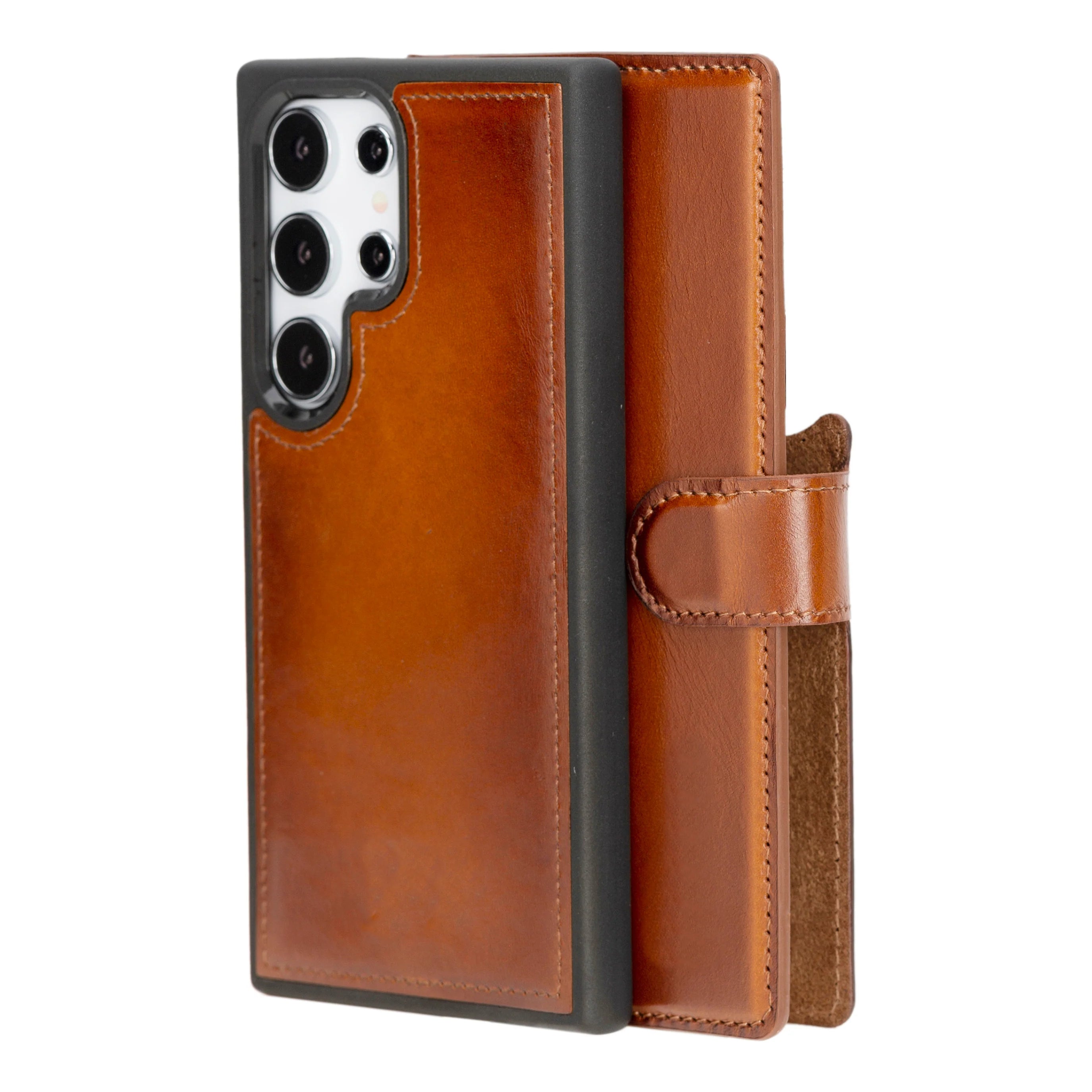 Magic Samsung Galaxy S24 Ultra Leather Detachable Wallet Case