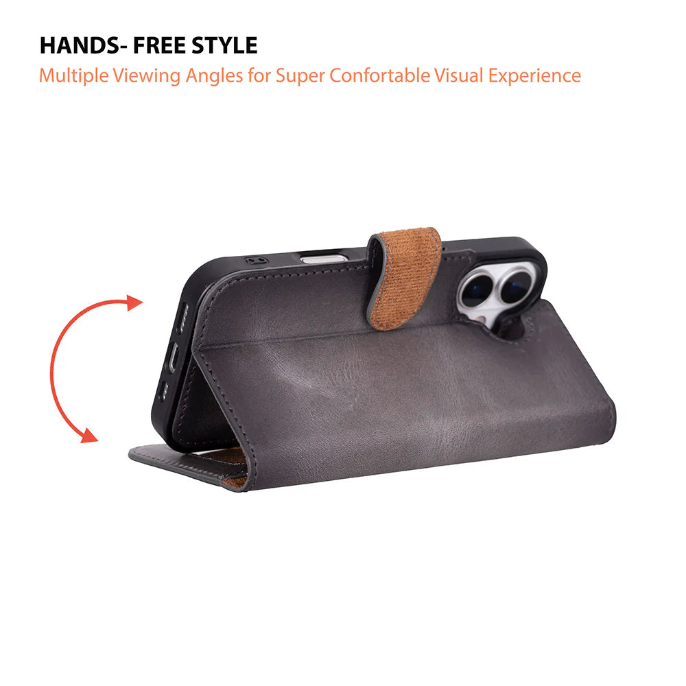 Magic iPhone 17 Leather Detachable Wallet Case