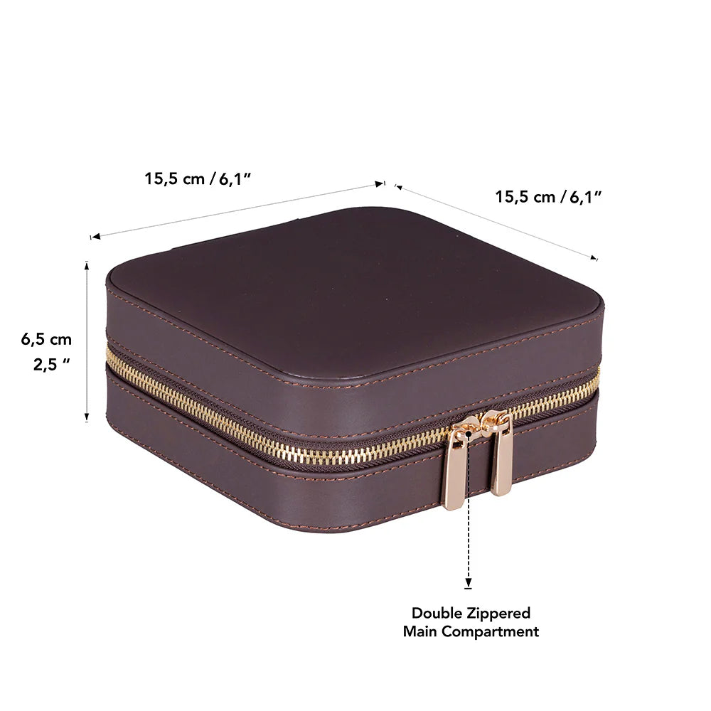 Amanda Leather Jewelry Box, Large