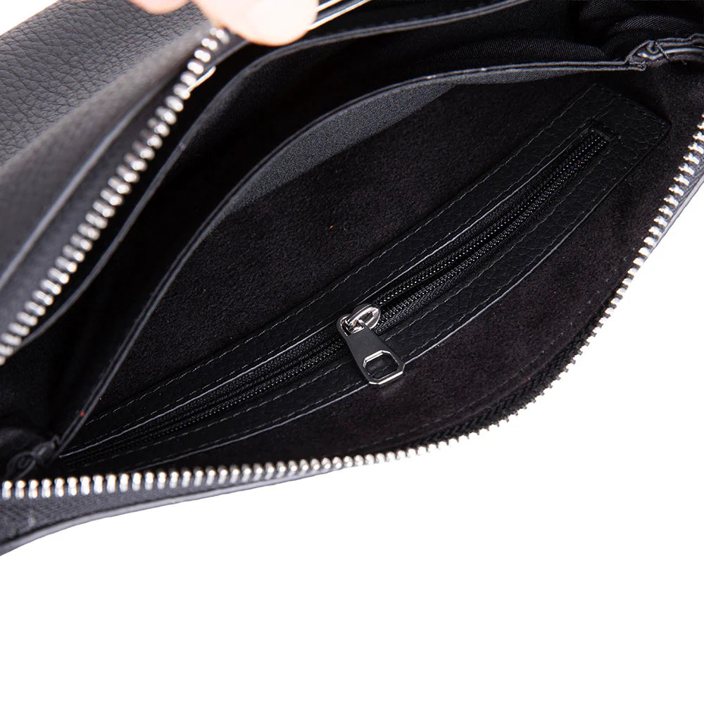Lupus Leather Clutch Bag