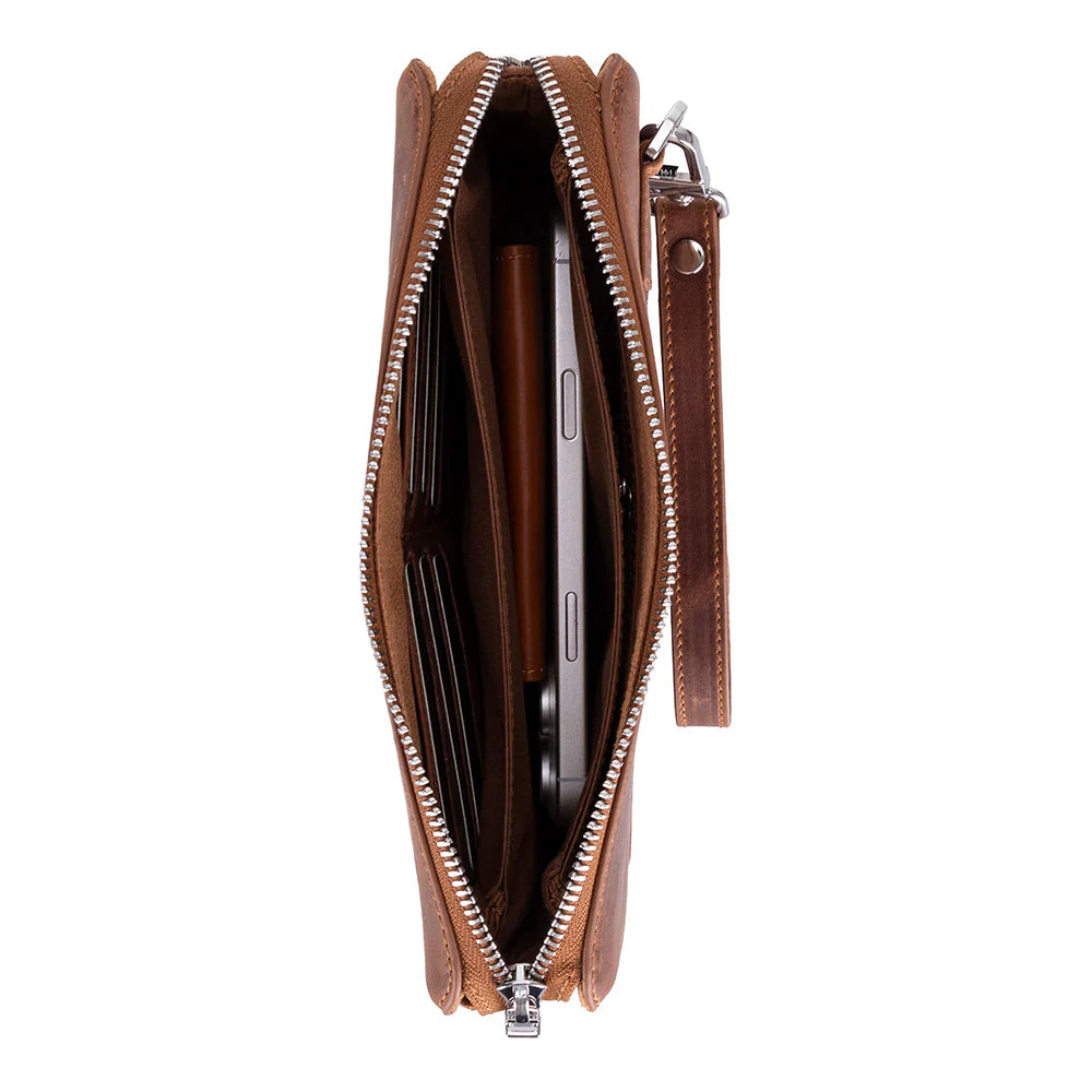 Lupus Leather Clutch Bag
