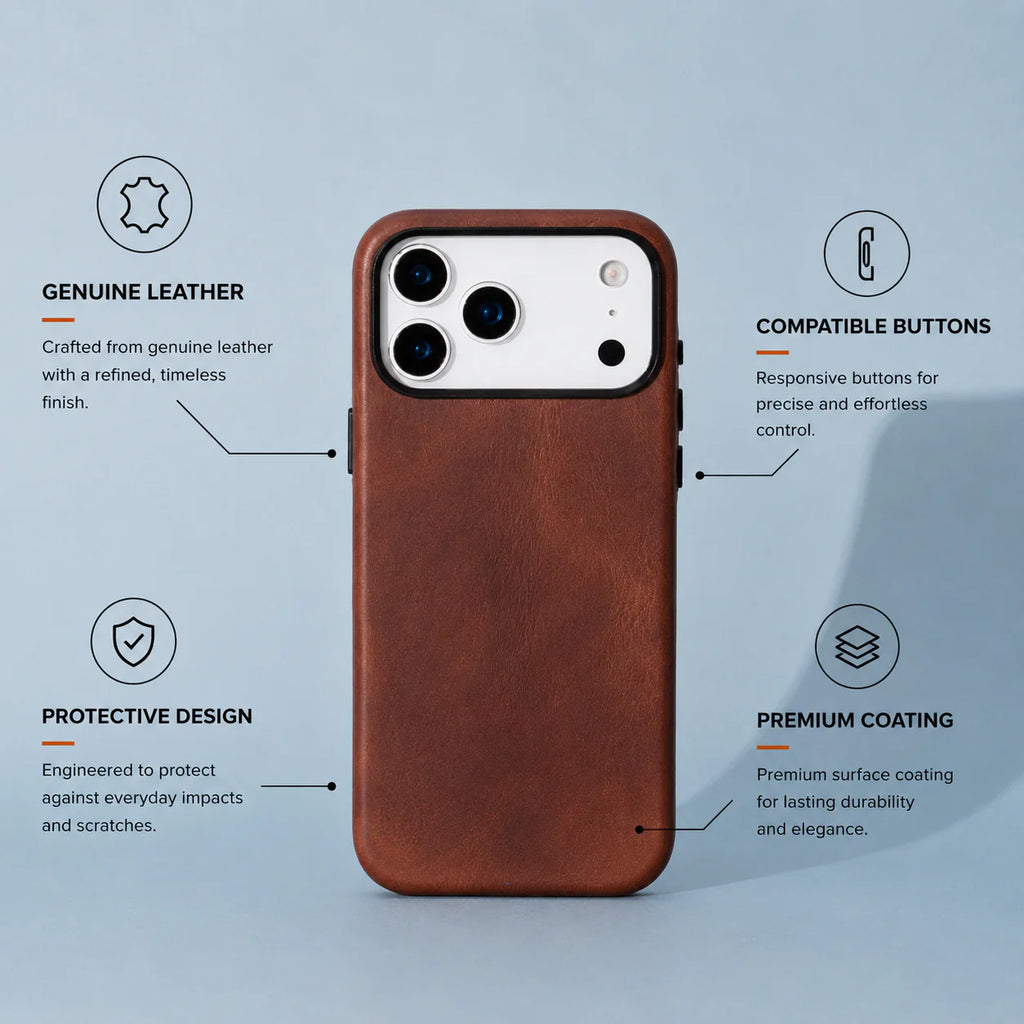 Prestige iPhone 17 Pro Leather Case