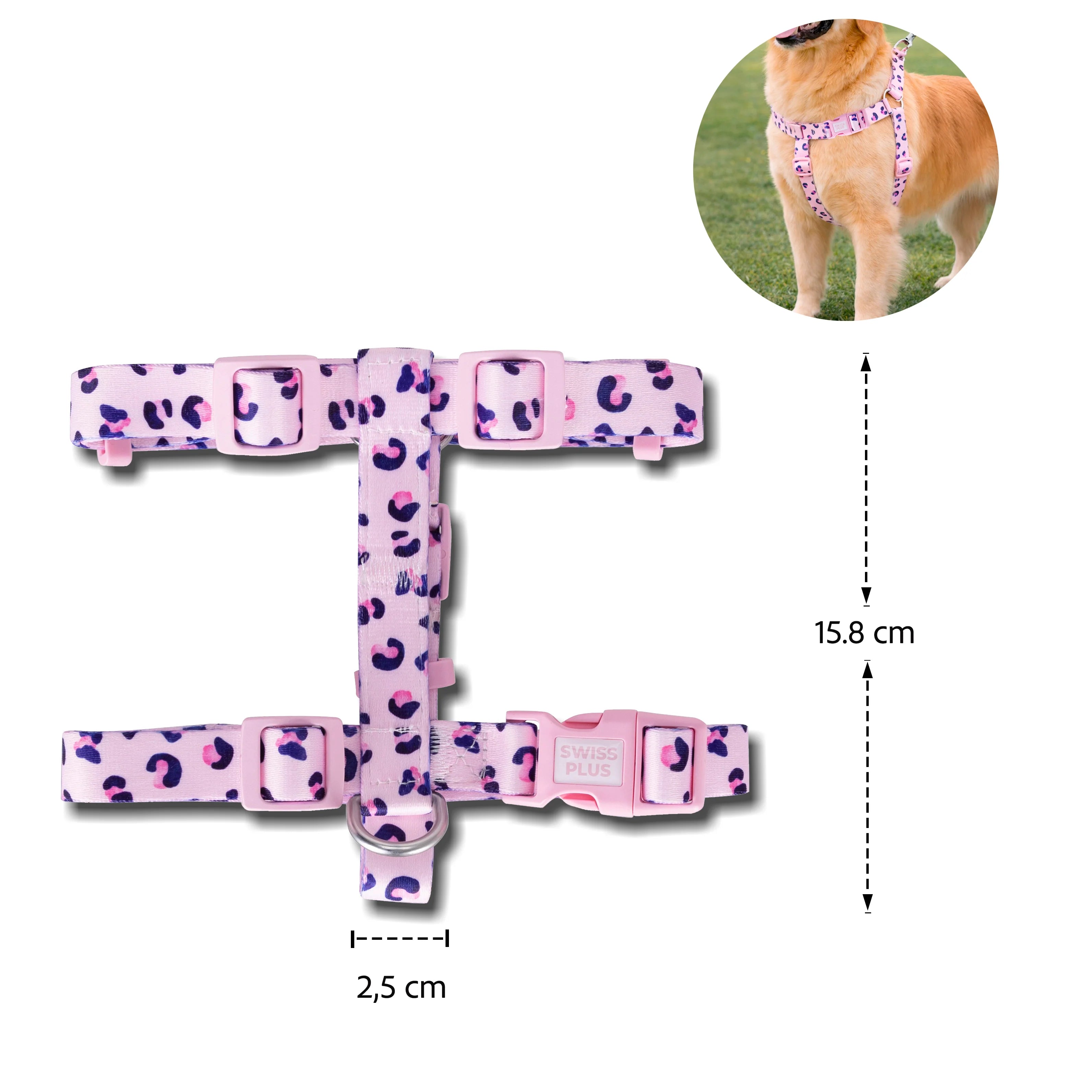 Patterned Recycled H-Type Harness