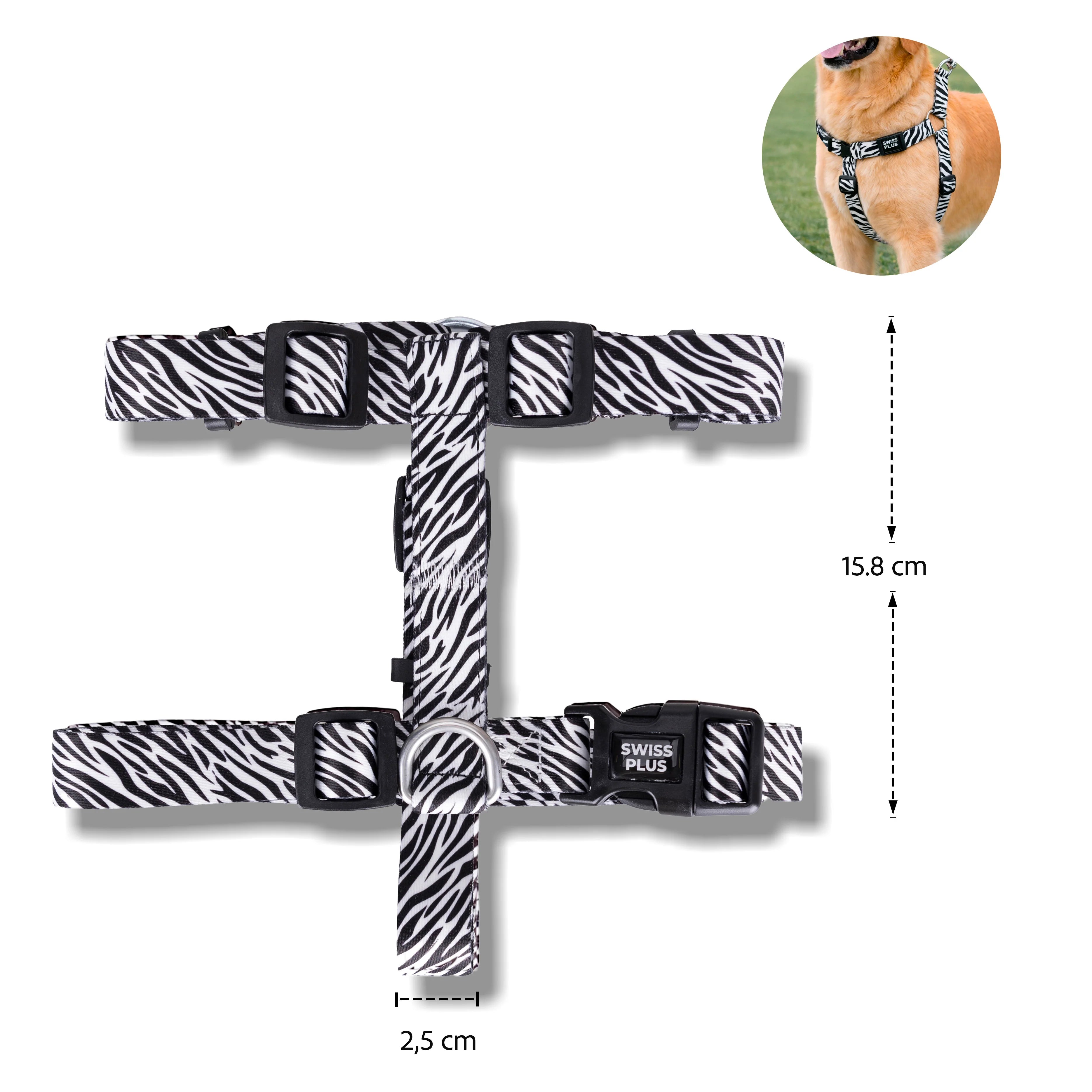 Patterned Recycled H-Type Harness