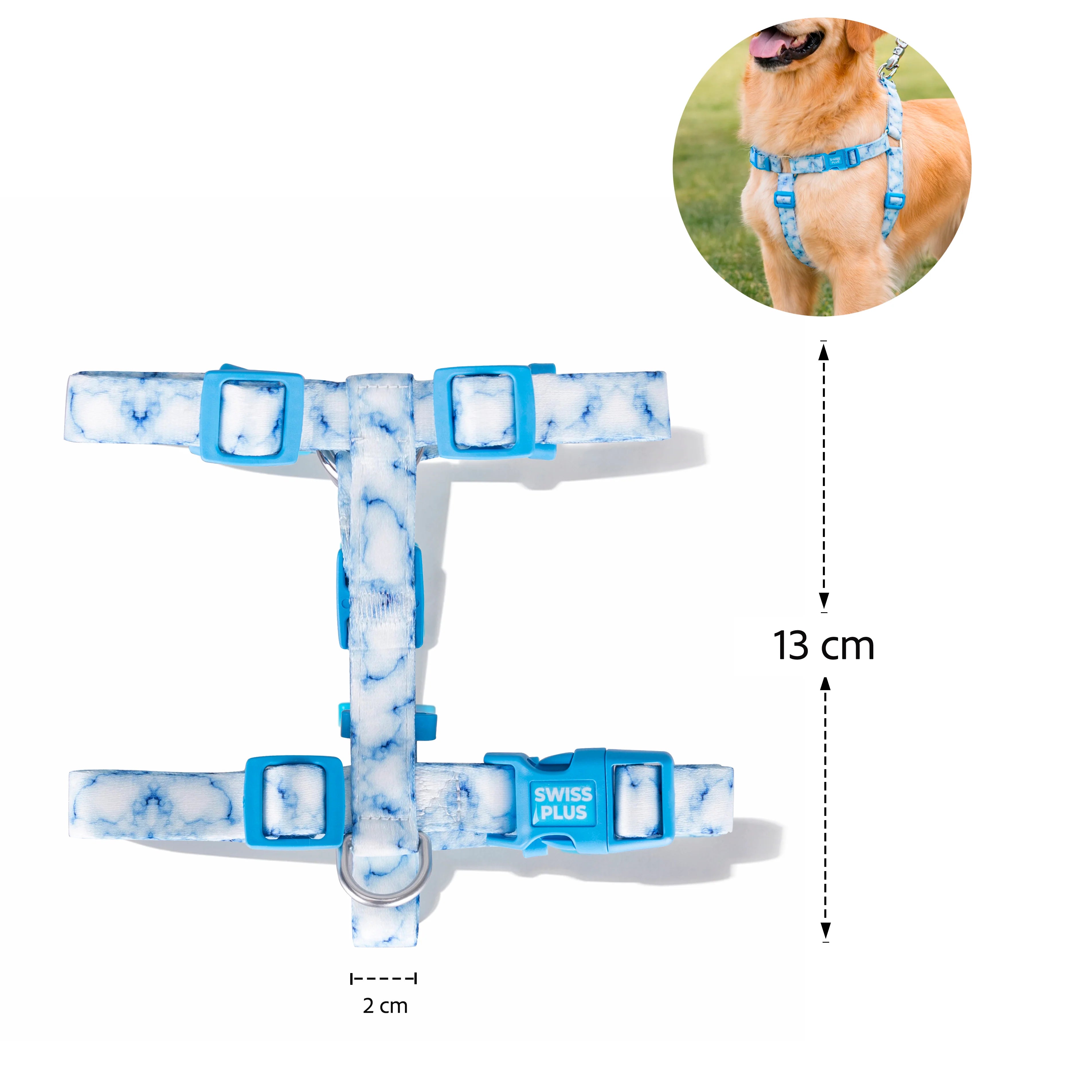 Patterned Recycled H-Type Harness