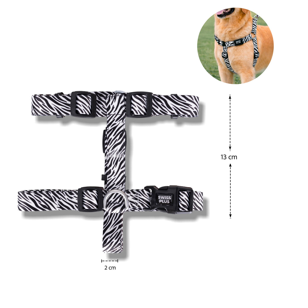 Patterned Recycled H-Type Harness