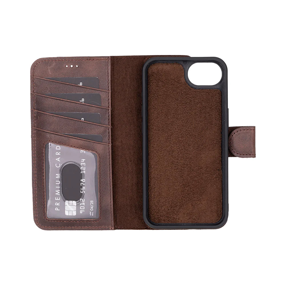 Magic iPhone 17E/16E Detachable Leather Wallet Case