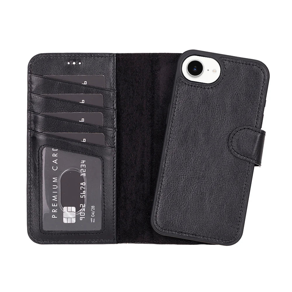 Magic iPhone 17E/16E Detachable Leather Wallet Case