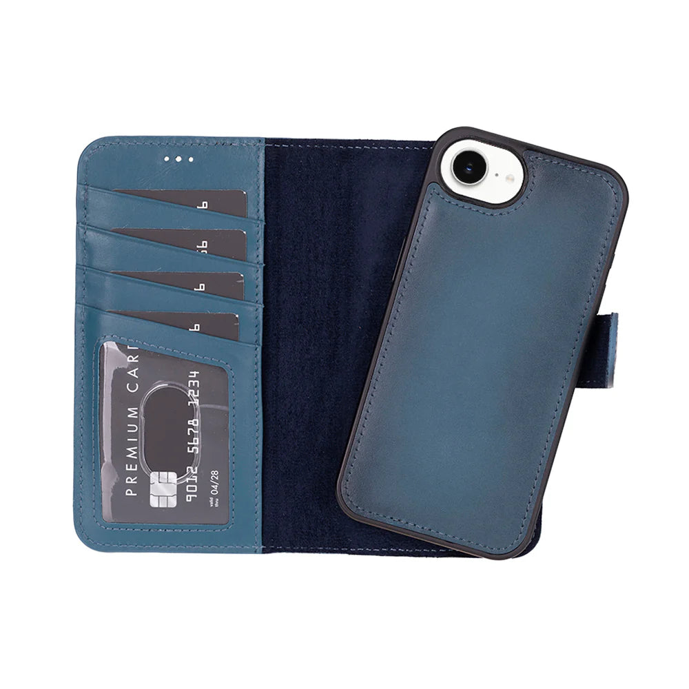 Magic iPhone 17E/16E Detachable Leather Wallet Case