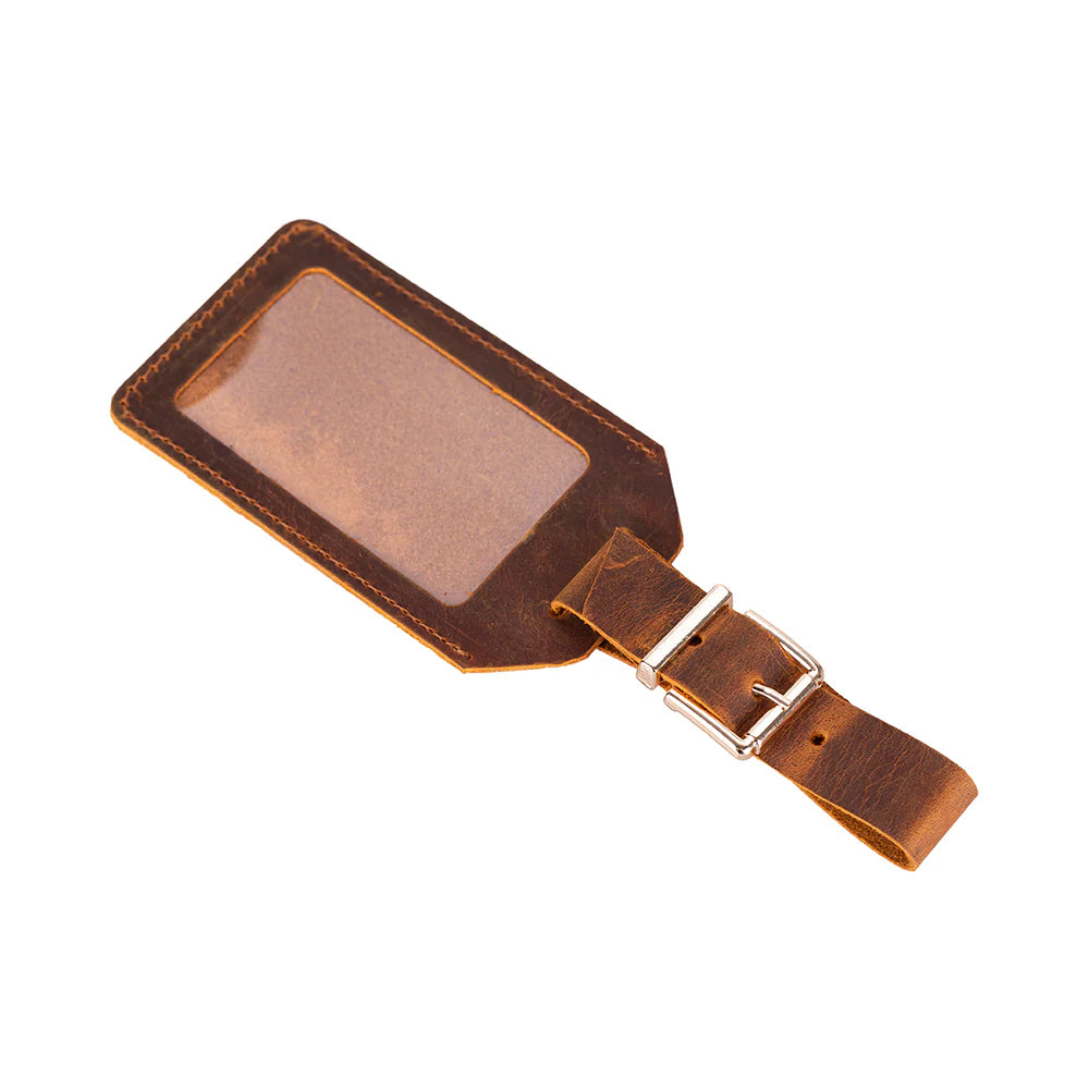 Uno Leather Luggage Tag