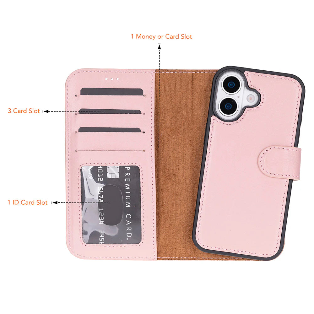 Magic iPhone 17 Leather Detachable Wallet Case