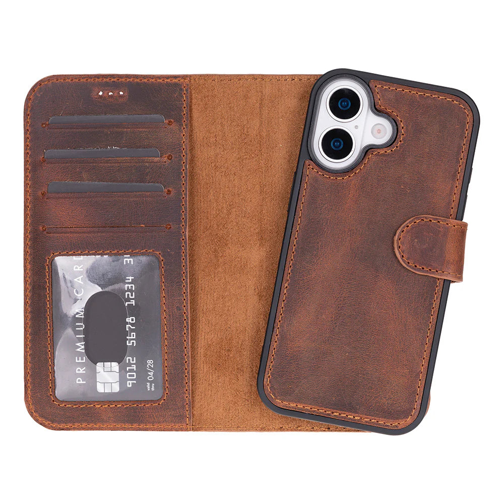 Magic iPhone 17 Leather Detachable Wallet Case