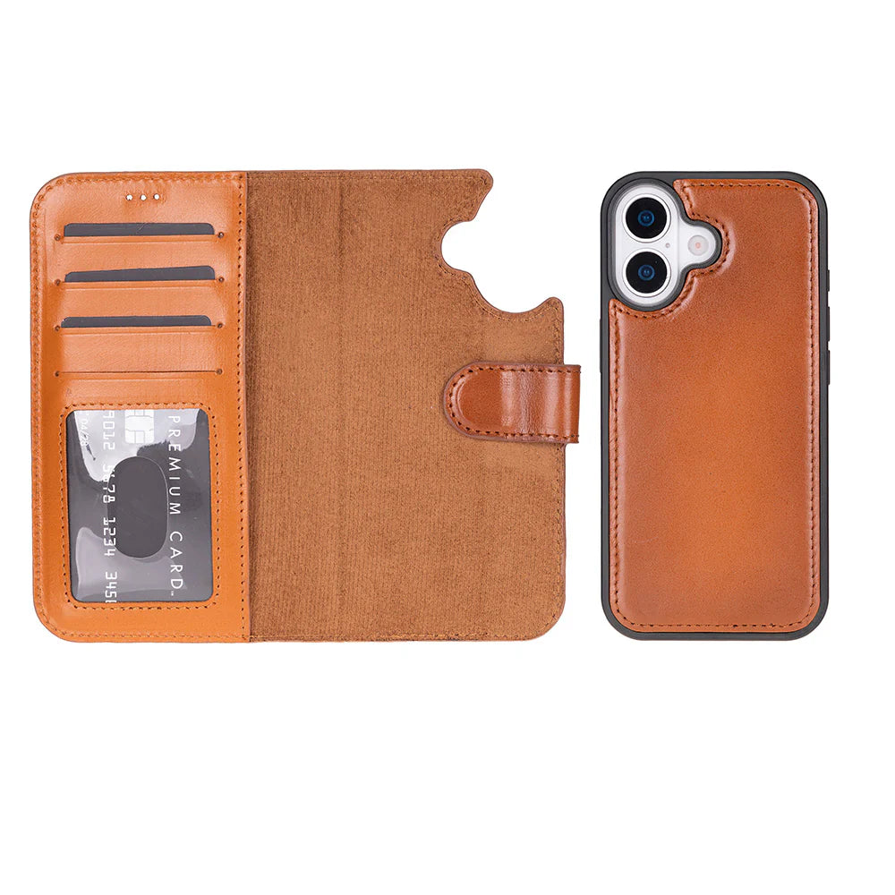 Magic iPhone 17 Leather Detachable Wallet Case