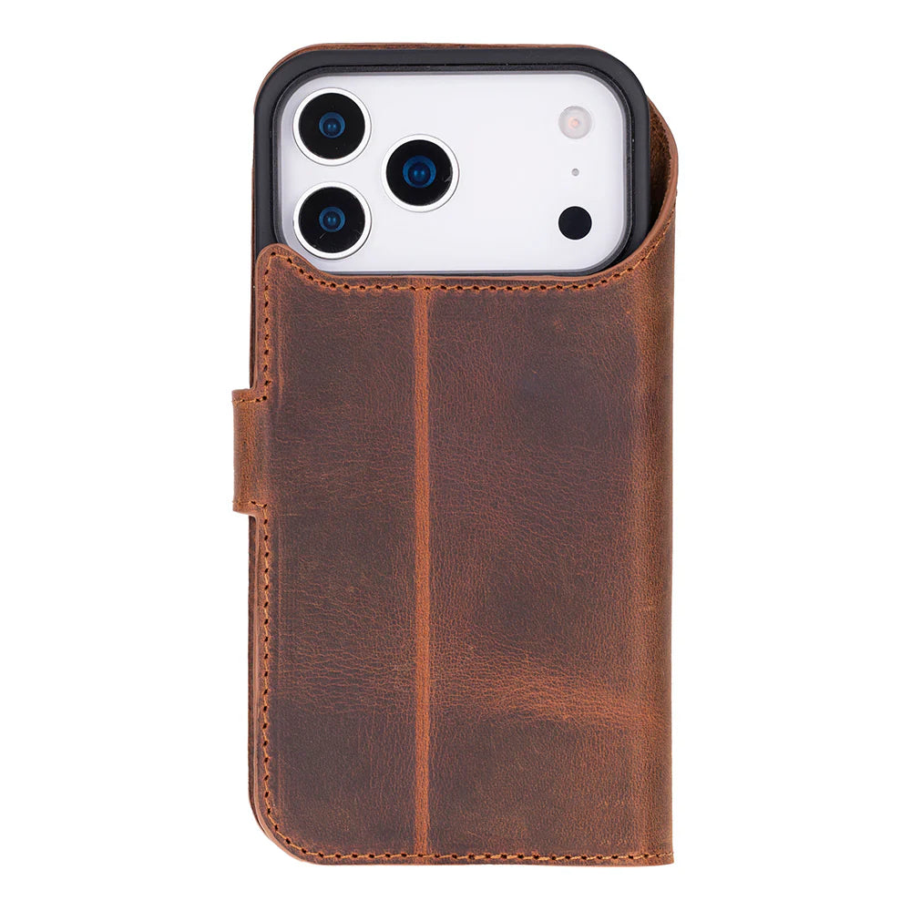 Magic iPhone 17 Pro Max Leather Detachable Wallet Case