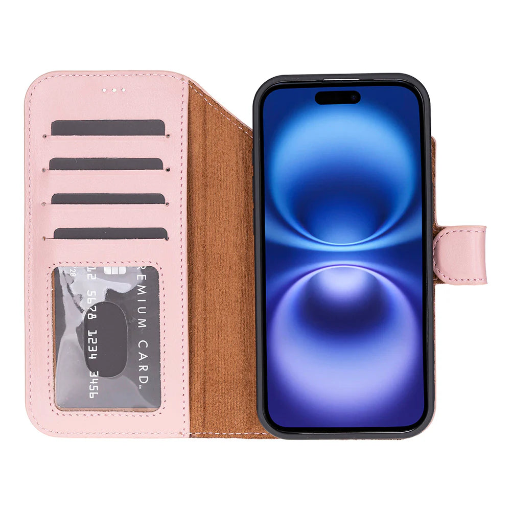 Magic iPhone 17 Air Leather Detachable Wallet Case