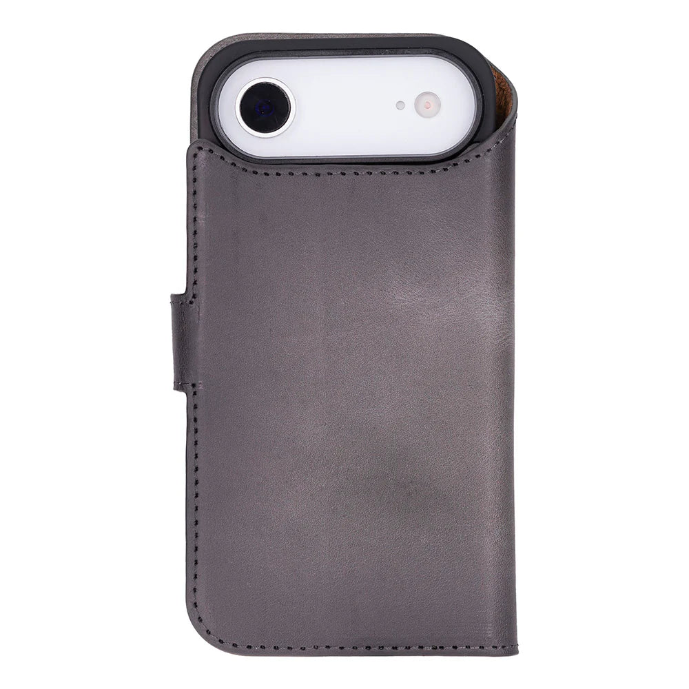 Magic iPhone 17 Air Leather Detachable Wallet Case