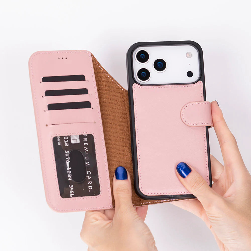 Magic iPhone 17 Pro Leather Detachable Wallet Case