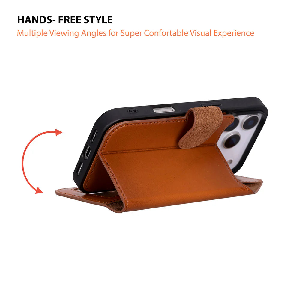 Magic iPhone 17 Pro Leather Detachable Wallet Case