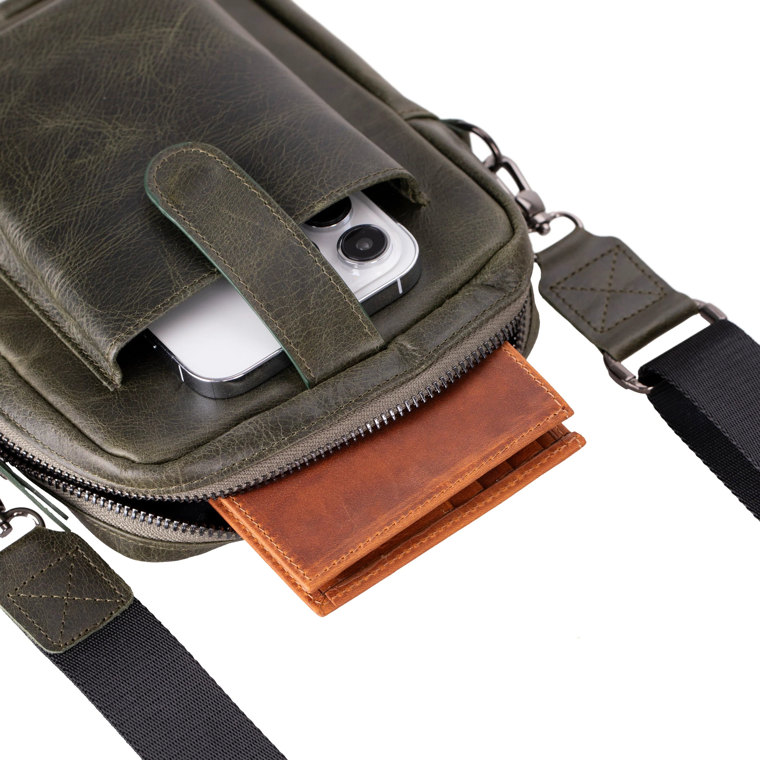 Pisa Leather Crossbody Bag