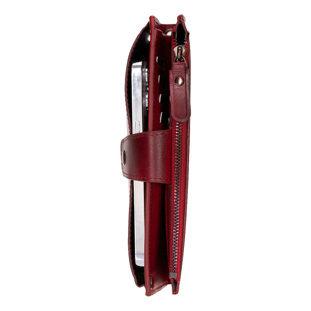 Lozan Strap Leather Crossbody Wallet