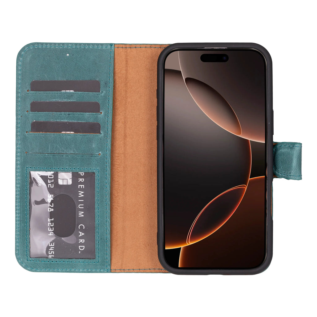 Magic iPhone 16 Pro Detachable Leather Wallet Case