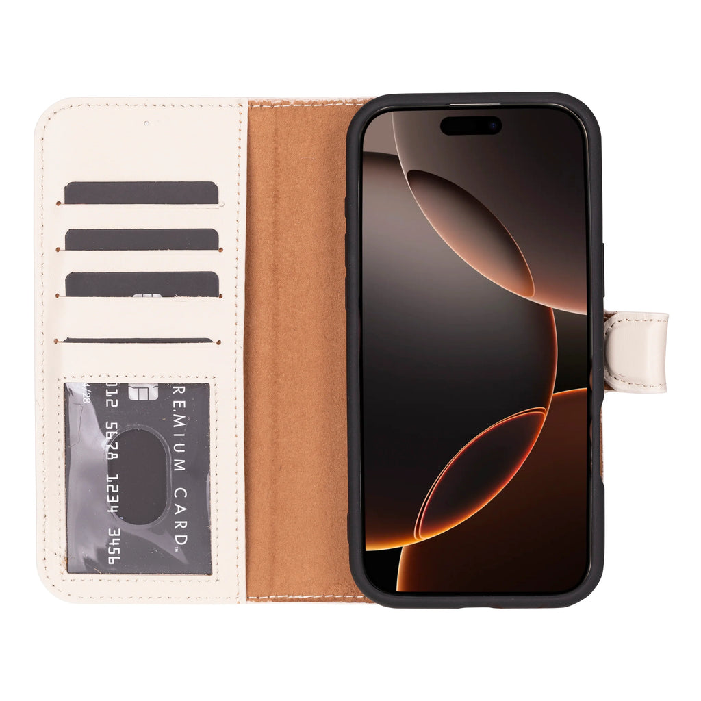 Magic iPhone 16 Pro Detachable Leather Wallet Case
