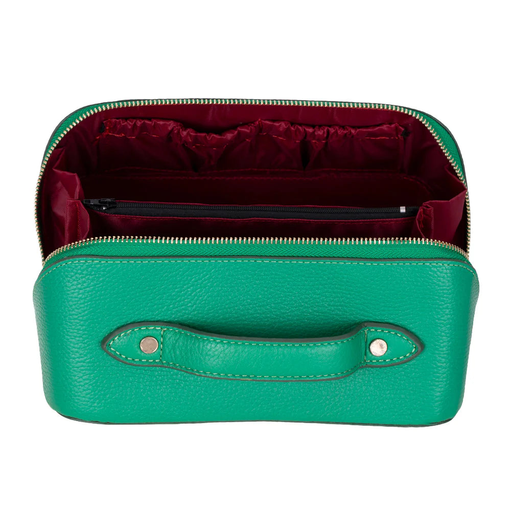 Ella Leather Makeup Bag