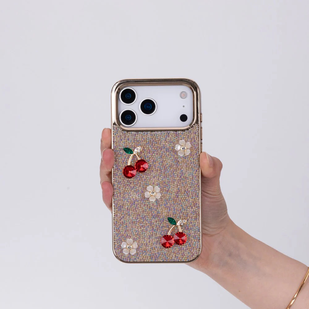 Freya Crystal Cherry Case for iPhone 17 Pro Max