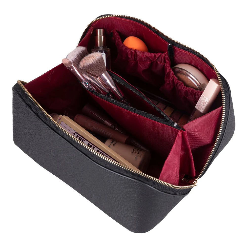 Ella Leather Makeup Bag