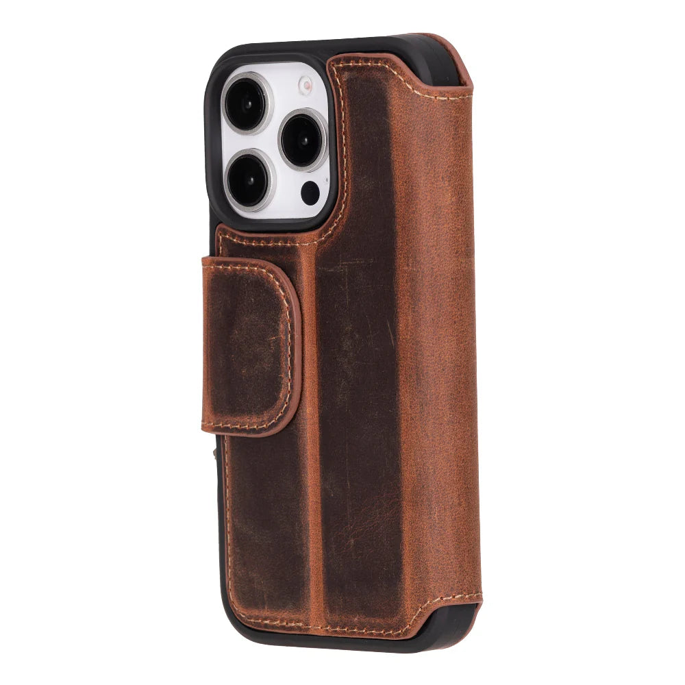 Firenze iPhone 16 Pro Max Leather Folio Case