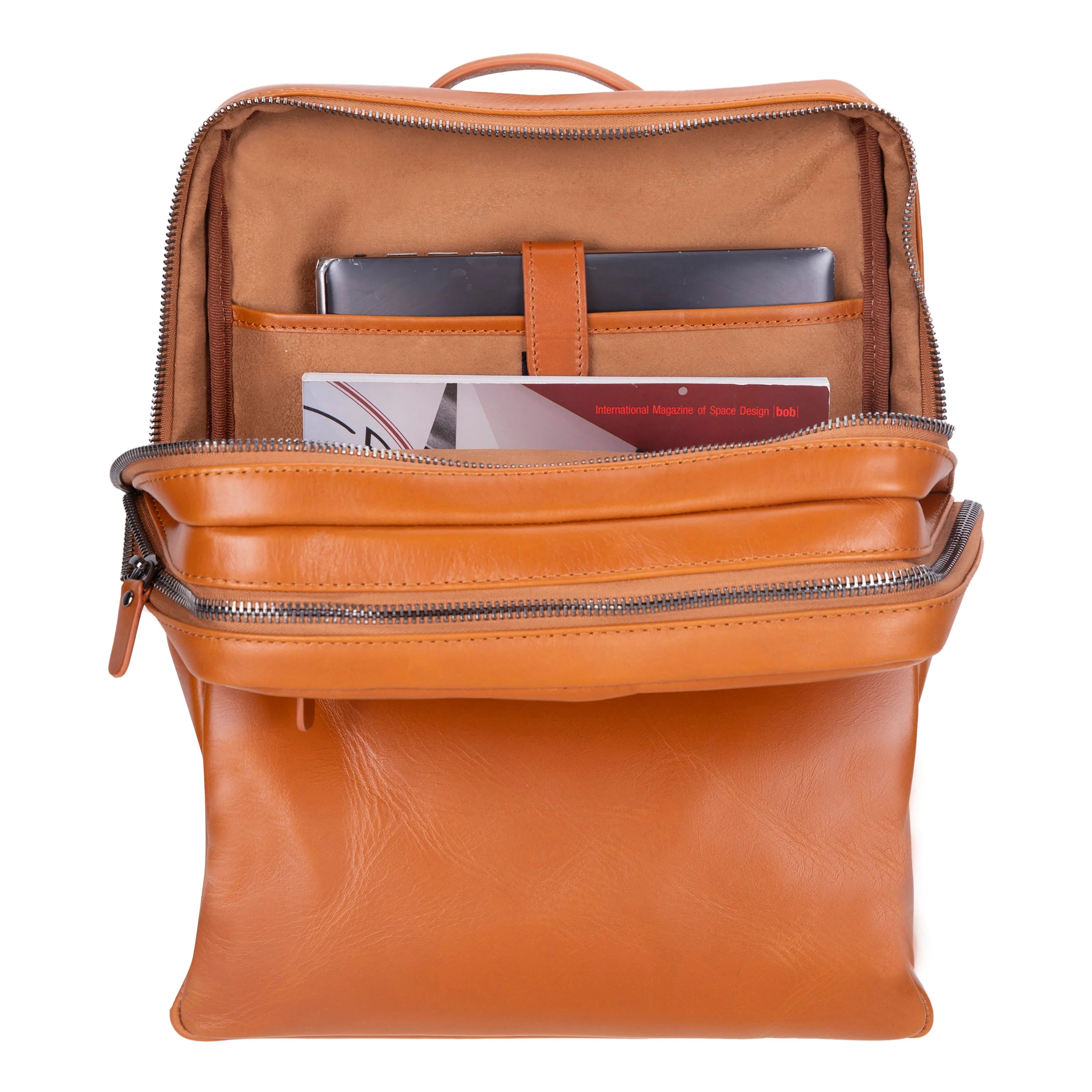 Hidden Castle Leather Backpack