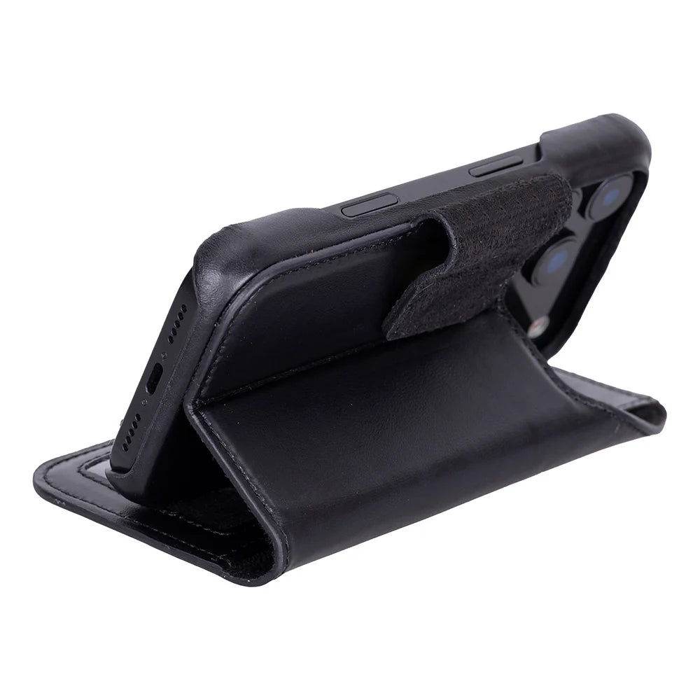 Elite Magic iPhone 17 Pro Leather Detachable Wallet Case