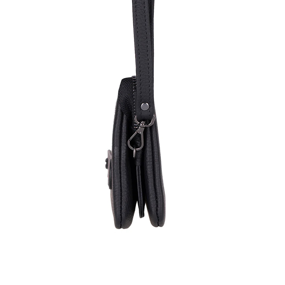 Majeste Leather Clutch Bag