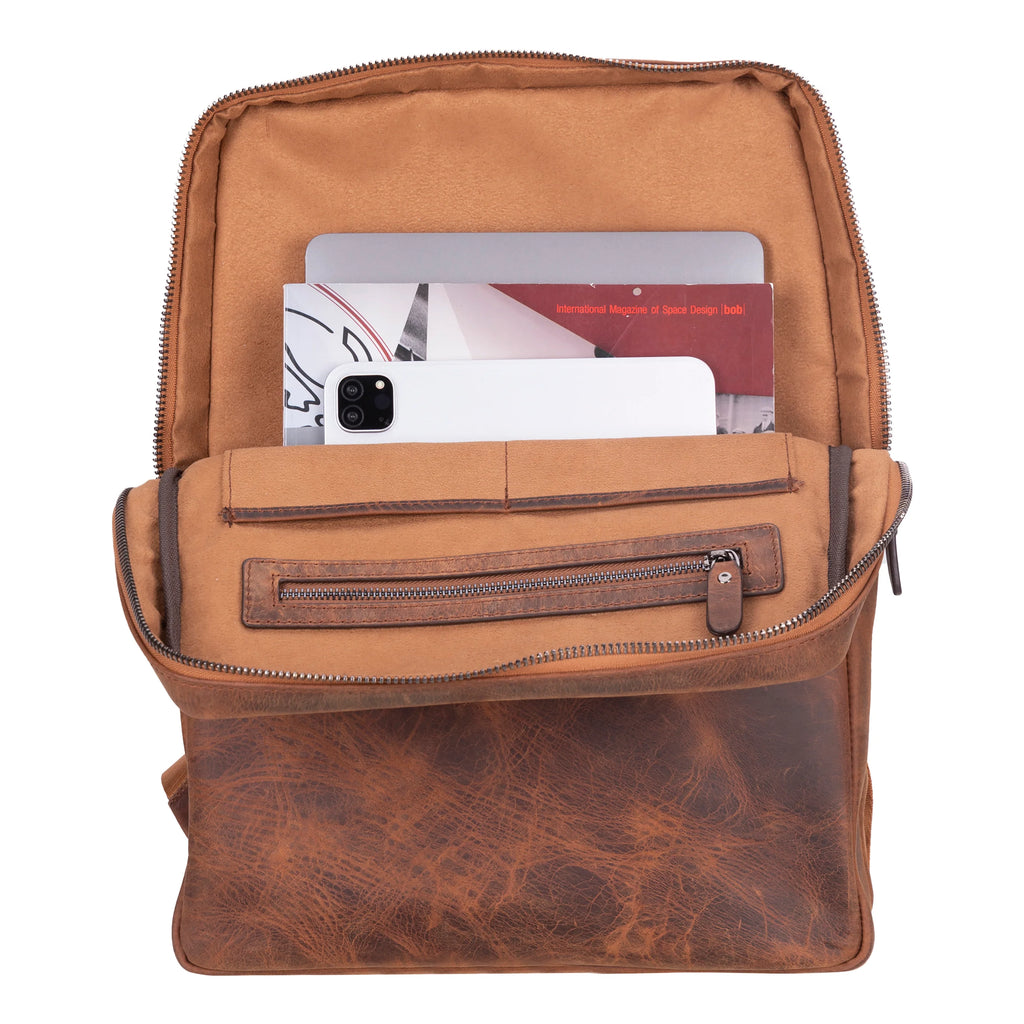 Hidden Castle Leather Backpack