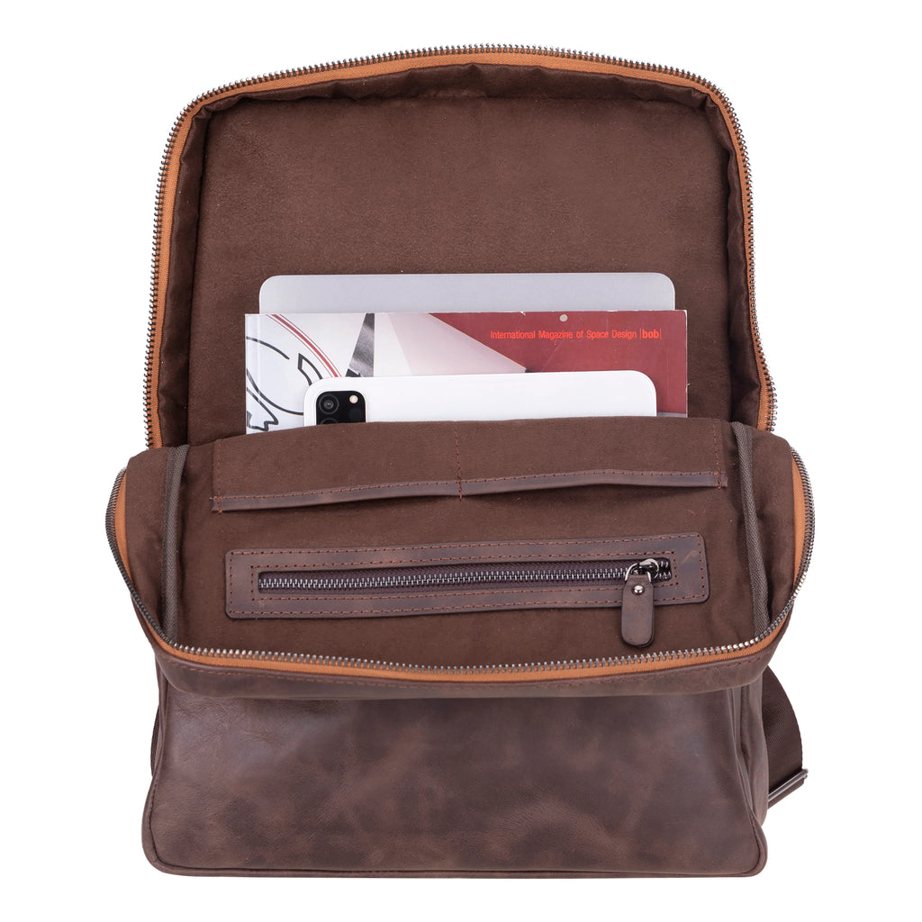 Hidden Castle Leather Backpack