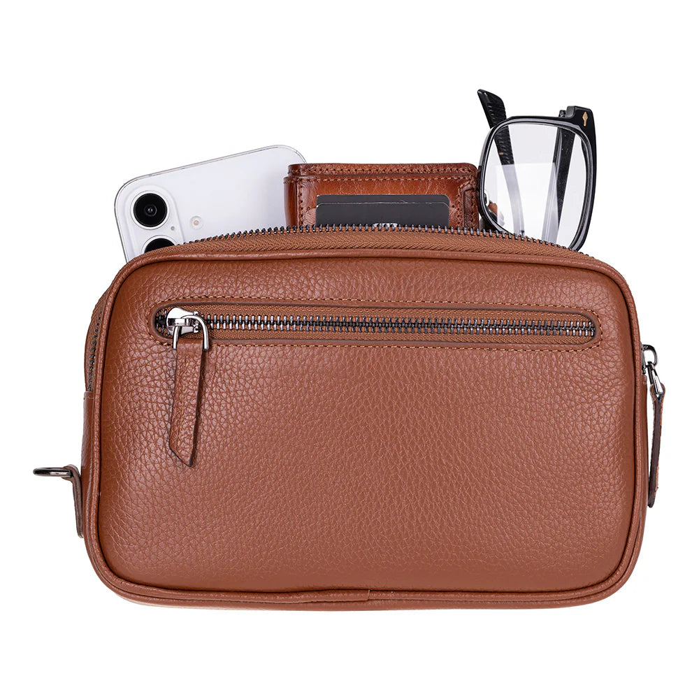 Noma Leather Clutch Bag