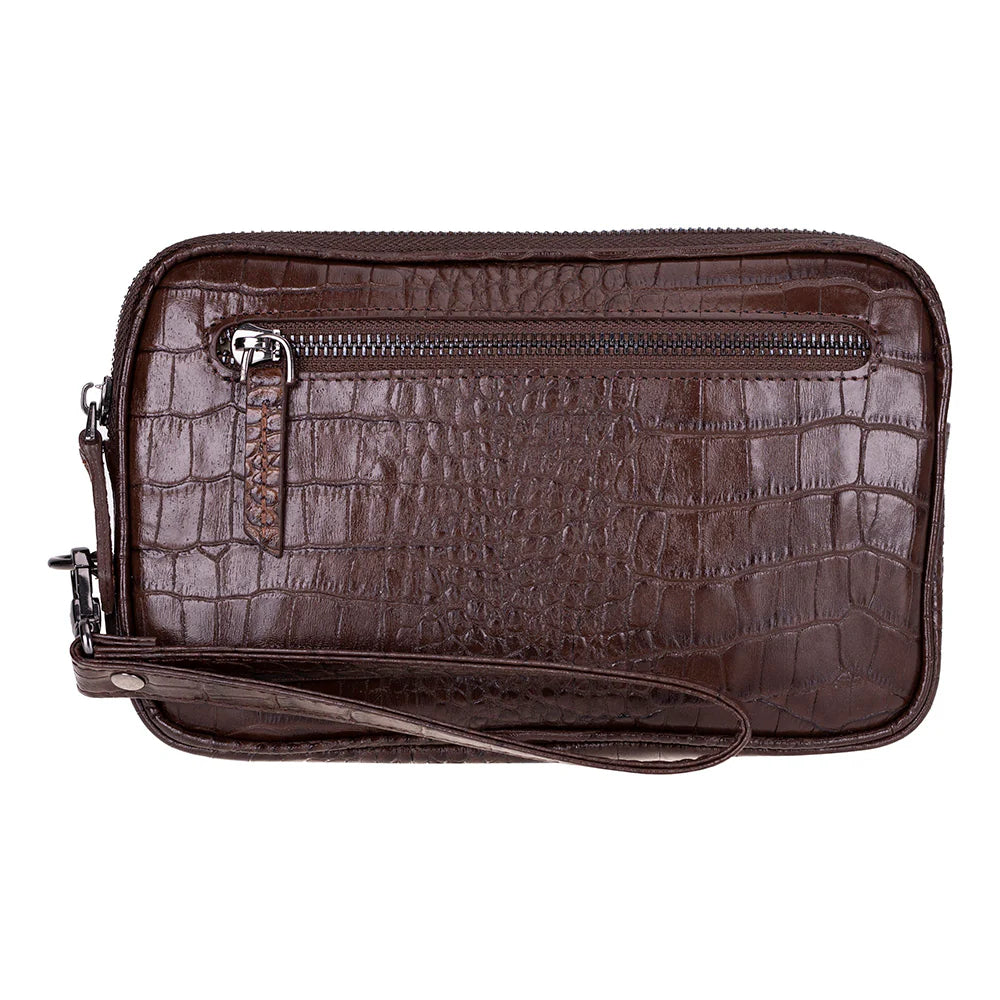 Noma Leather Clutch Bag