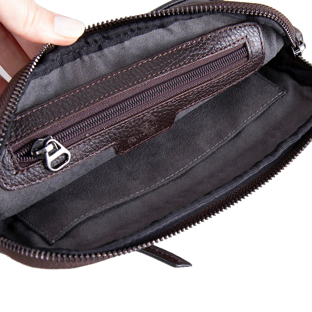 Noma Leather Clutch Bag